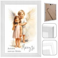 PREZENT NA BOŻE NARODZENIE ANIOŁEK ANIOŁ STRÓŻ OBRAZEK PERSONALIZOWANY