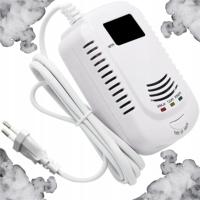 CZUJNIK CZADU GAZU ZIEMNEGO I TLENKU WĘGLA Z EKRANEM LCD GŁOŚNY I CZUŁY