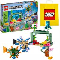 LEGO 21180 MAINCRAFT WALKA ZE STRAŻNIKAMI + TORBA LEGO