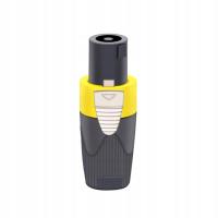 Yellow 1pc Speaker Powercon Connector NL4FX Speakon 4Poles Plug Male P Plug