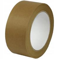Taśma Pakowa Papierowa Kraft 47x50m HotMelt - Kauczuk Syntetyczny - Brąz