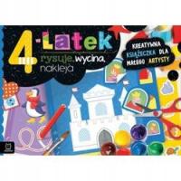 4-latek rysuje, wycina, nakleja