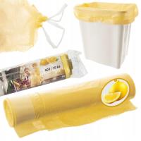 Лимонные ароматические мешки для мусора 40 л 10 шт.