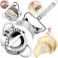 ZESTAW Do ROBIENIA PIEROGÓW / WYKROJNIK WYKRAWACZ Do Pierogów METALOWY 2szt