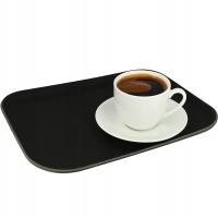 Taca prostokątna 30x40 cm czarna do serwowania do podawania