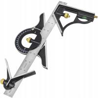 ТРАНСПОРТИР ЛИНЕЙНЫЙ КАЛИБР LIBELKA МНОГОФУНКЦИОНАЛЬНЫЙ УГОЛ 300 ММ 72-120 ММ