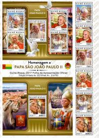 Papież Jan Paweł II Gwinea B. wyd. min. #GB17309pp
