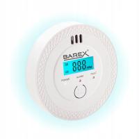 Zestaw 2x Czujnik czadu CO tlenku węgla alarm LCD dźwiękowy detektor