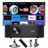 RZUTNIK PROJEKTOR LED SMART TV ANDROID FULL HD 2/64GB USB Multivision PRO