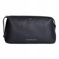 TOMMY HILFIGER KOSMETYCZKA MĘSKA TH CENTRAL WASHBAG PU CZARNA