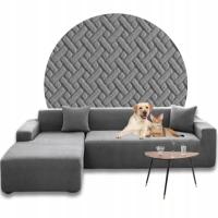 POKROWIEC NA NAROŻNIK KANAPĘ SOFĘ ŻAKARD JODEŁKA LEWY PREMIUM 3+3 OEKO-TEX