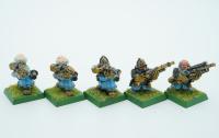 Warhammer Marauder Miniatures Dwarf Thunderers zestaw 5 figurek metal