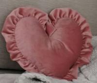 Poduszka dekoracyjna SERCE kolory 30x30 velvet CE