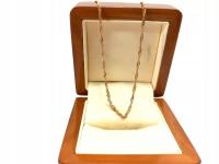 PRZEPIĘKNY ZŁOTY ŁAŃCUSZEK, PR 585, DŁ 48CM, CUDO