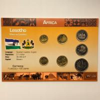 43857. Lesotho, set menniczy w oryginalnym opakowaniu (7 monet)