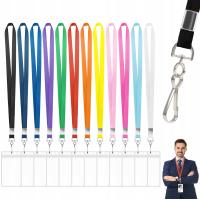 Holder etui na kartę TAŚMA SMYCZ identyfikator personalny 15mm 12 szt.