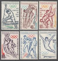 Czechosłowacja 1963 Znaczki 1432-7 ** sport igrzyska olimpijskie Olimpiada