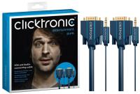 Kabel VGA + Audio CLICKTRONIC 3m