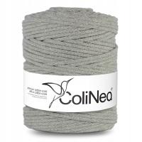 ColiNea sznurek pleciony do makramy 100% bawełna, 5mm 200m, szary
