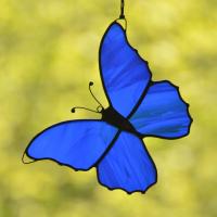Motyl witrażowy Tiffany Zawieszka Dekoracja na okno