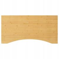 Bambusowy blat do biurka 80x40x2,5 cm, naturalny