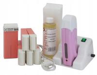Epilwax zestaw do depilacji podgrzewacz, 6 wkładów różanych, 100