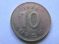 KOREA POŁUDNIOWA 10 WON 1986 ROK !!!!!!!!!!!! 1887