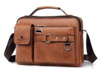 МУЖСКАЯ СУМКА-МЕССЕНДЖЕР, КОЖАНАЯ КОРИЧНЕВАЯ СУМКА-МЕССЕНДЖЕР