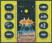 Węgry Magyar Blok 121 ** - Apollo Viking Sojuz - KOSMOS