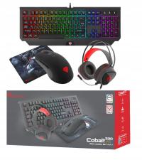 Genesis Cobalt 330 Gamer Kit клавиатура, наушники, мышь, коврик