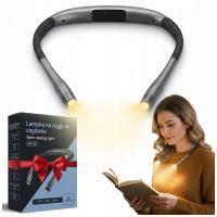 WIELOFUNKCYJNA LAMPKA LED DO CZYTANIA KSIĄŻEK 3 BARWY AKUMULATOR ELASTYCZNA
