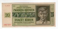 Protektorat Czech i Moraw 20 koron 1944