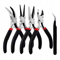 Zestaw narzędzi jubilerskich do robienia biżuterii cążki szczypce pęseta