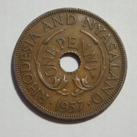 1 Penny, Rodezja i Niasa, 1957r. X9869