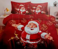 Pościel świąteczna 140x200 cm 4 Częściowa z prześcieradłem wzór 43