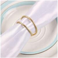 OBRĄCZKI SERWETNIKI NA SERWETKI ZŁOTE METALOWE 6 szt. na święta