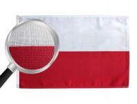 Польский флаг лен 150x90 см Польша флаг лен 160 г / м2 толстый материал