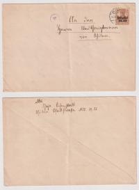 1916 OBER OST Wilno list miejscowy z cenzurą