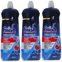 FINISH Zestaw XL Płyn Nabłyszczający do Zmywarki Shine & Protect 3 x 800 ml
