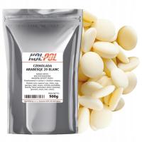 Бельгийский шоколад 29% белый 500г для фонтанов десертов фондю качество Коль-пол