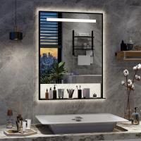 NOWOCZESNE LUSTRO ŁAZIENKOWE LED PODŚWIETLANE ŚREDNICA ŁAZIENKOWE 60x80cm