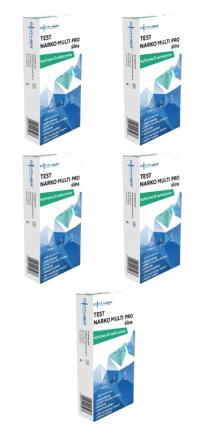 5 x тест на наркотики слюны PRO 8 BZO CoC AMP MDMA THC OPI