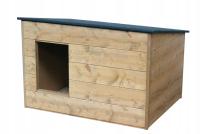 Деревянная собачья будка, утепленная XL