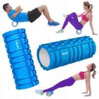ROLLER WAŁEK DO MASAŻU Z WYPUSTKAMI DO ĆWICZEŃ FITNESS CROSSFIT GYMTEK