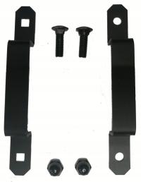 Uchwyt dwustronny do drzwi przesuwnych metalowy czarny