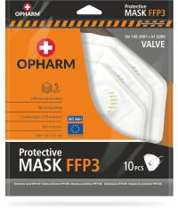FFP3 защитная маска с дыхательным клапаном белый 10 шт