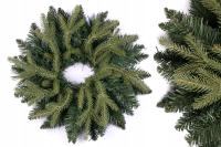 Sztuczny gęsty wianek baza podkład pod stroik świąteczny wieniec jodła