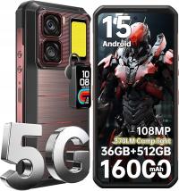 Smartfon Oukitel WP300 5G 12GB 512GB Modułowy 16000mAh 108Mpix NFC Czerwony