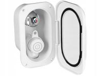 Obudowa prysznica 180x120 biała 3m z mieszaczem