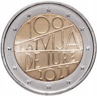 Łotwa 2 euro 2021 - 100 lat Republiki